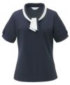 カーシーカシマ事務服【フレンチドット】ポロシャツ（半袖） ESP404